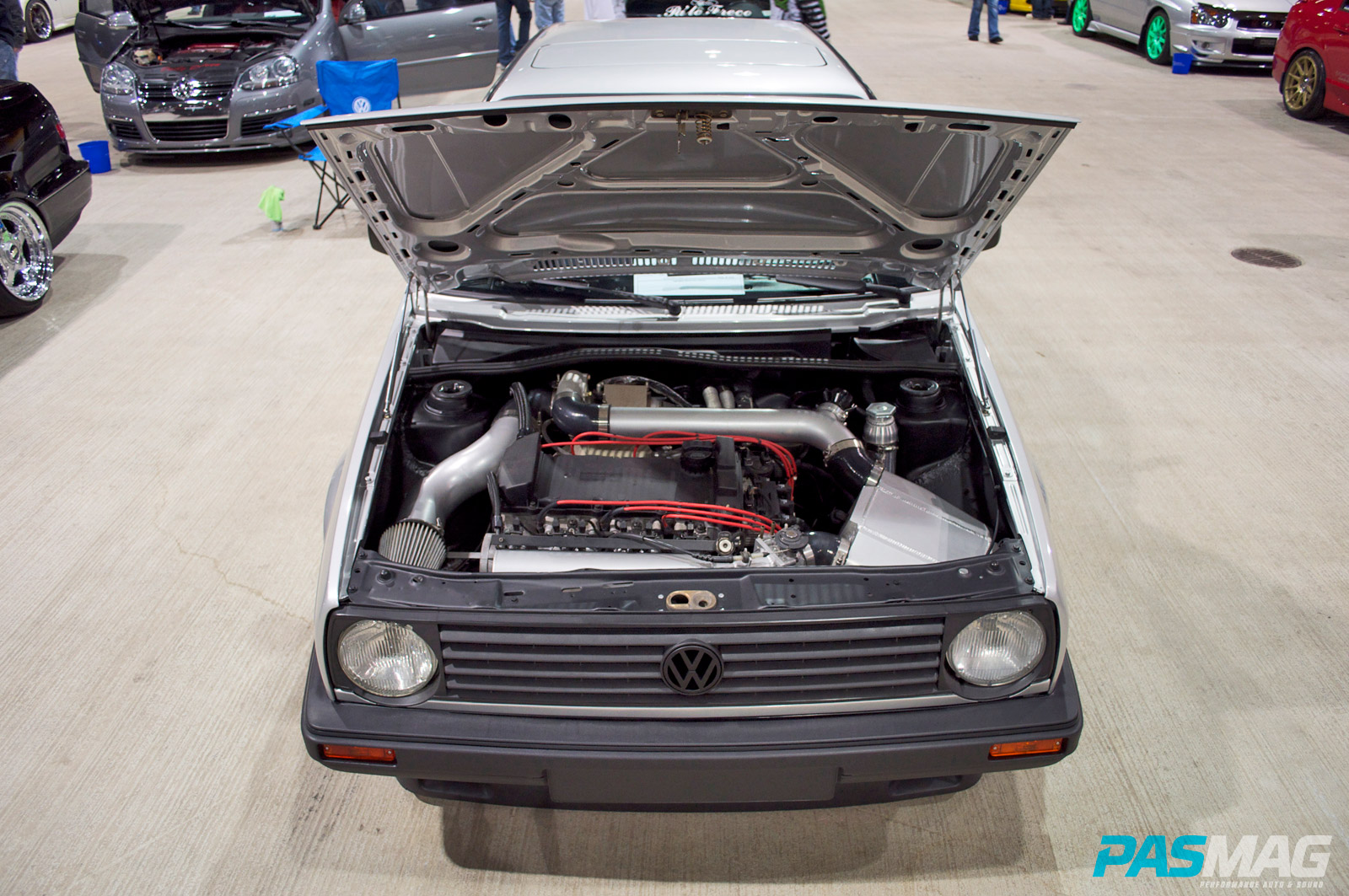 PASMAG Motorama Harrisburg Pennsylvania 2014 Dante Damanti Volkswagon Jetta Engine