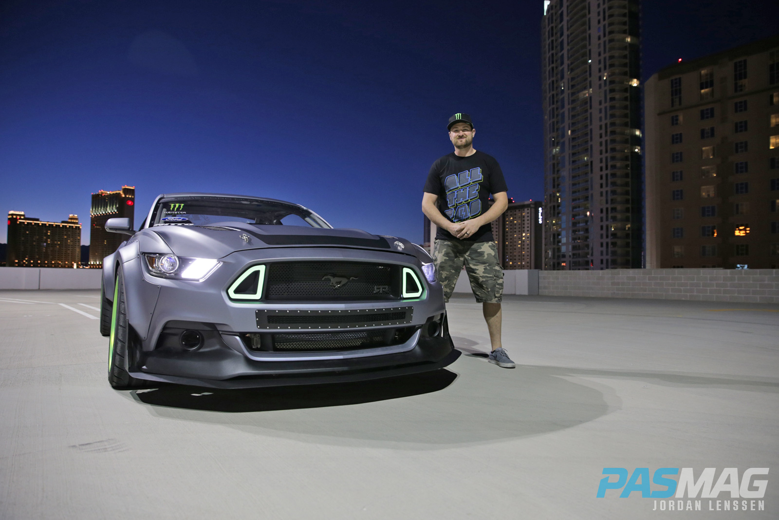 PASMAG SEMA 2014 Ford Ride Along Mustang RTR Spec 5 Concept Vaughn Gittin Jr