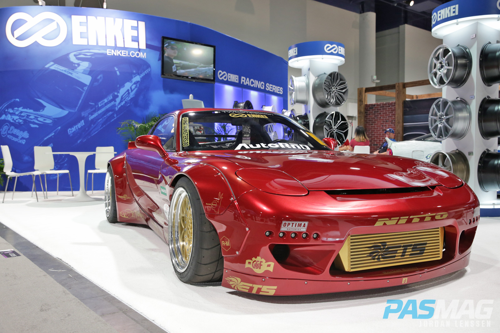 SEMA 2014 Las Vegas Photo Coverage Enkei Rocket Bunny Mazda RX-7 Jim Pan Tuner Galleria