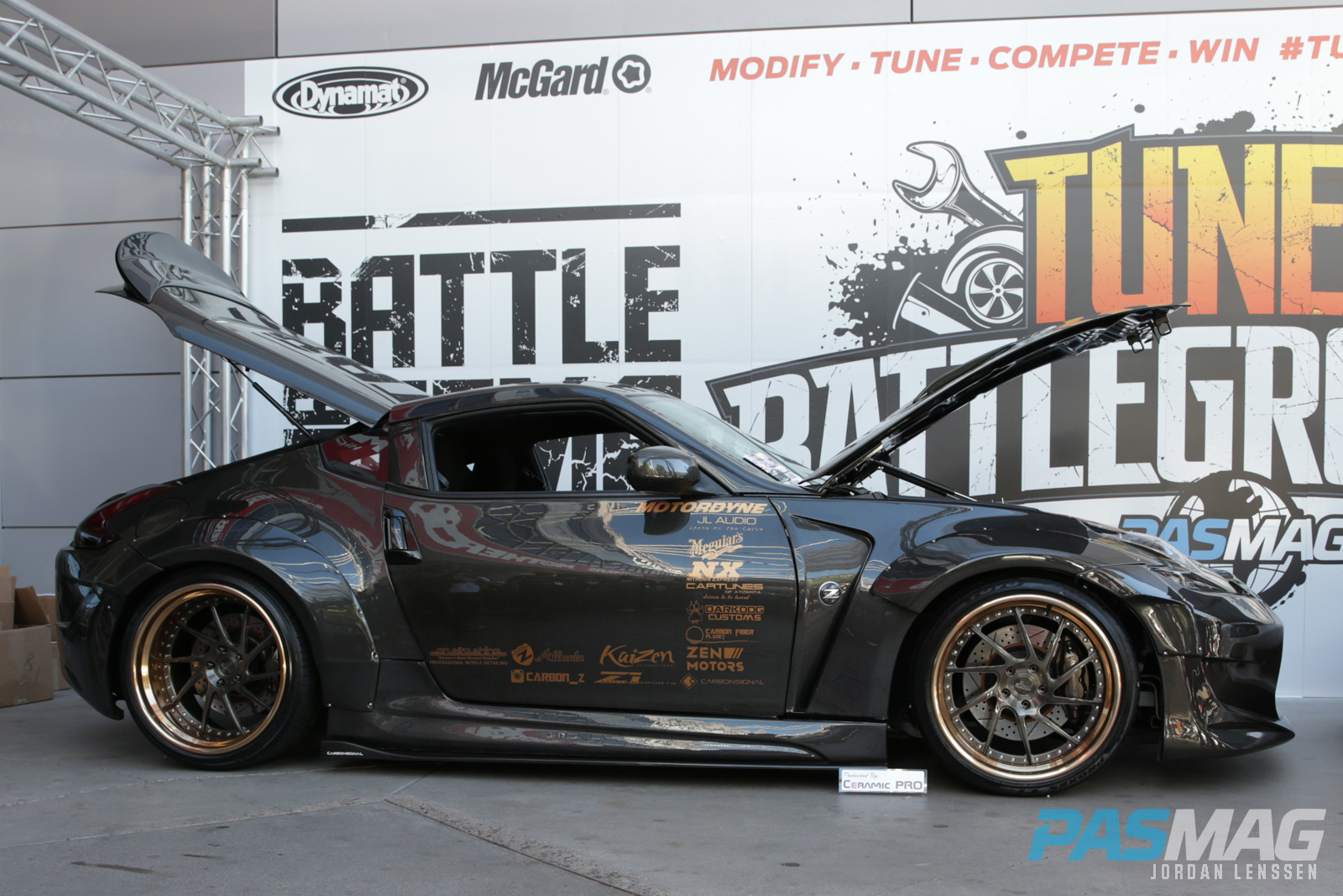 PASMAG Tuner Battlegrounds 2014 Battle for SEMA Moses Awad Nissan 370Z Carbon Signal