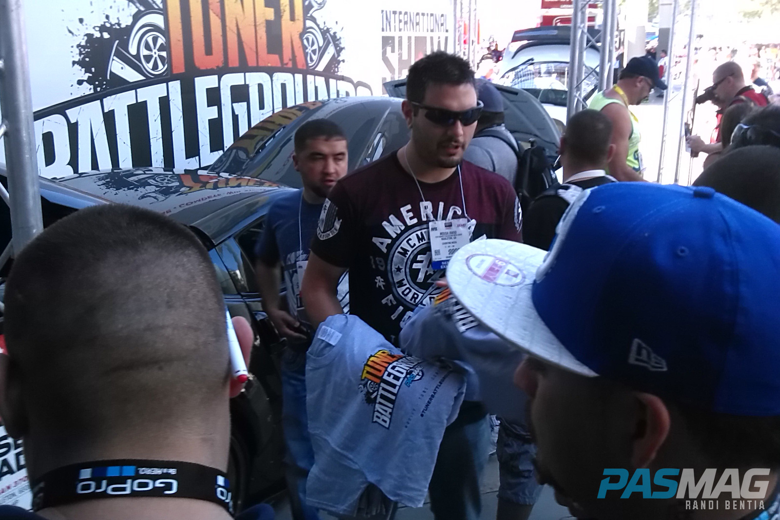 PASMAG Tuner Battlegrounds 2014 Battle for SEMA Moses Awad Shirts Giveaway