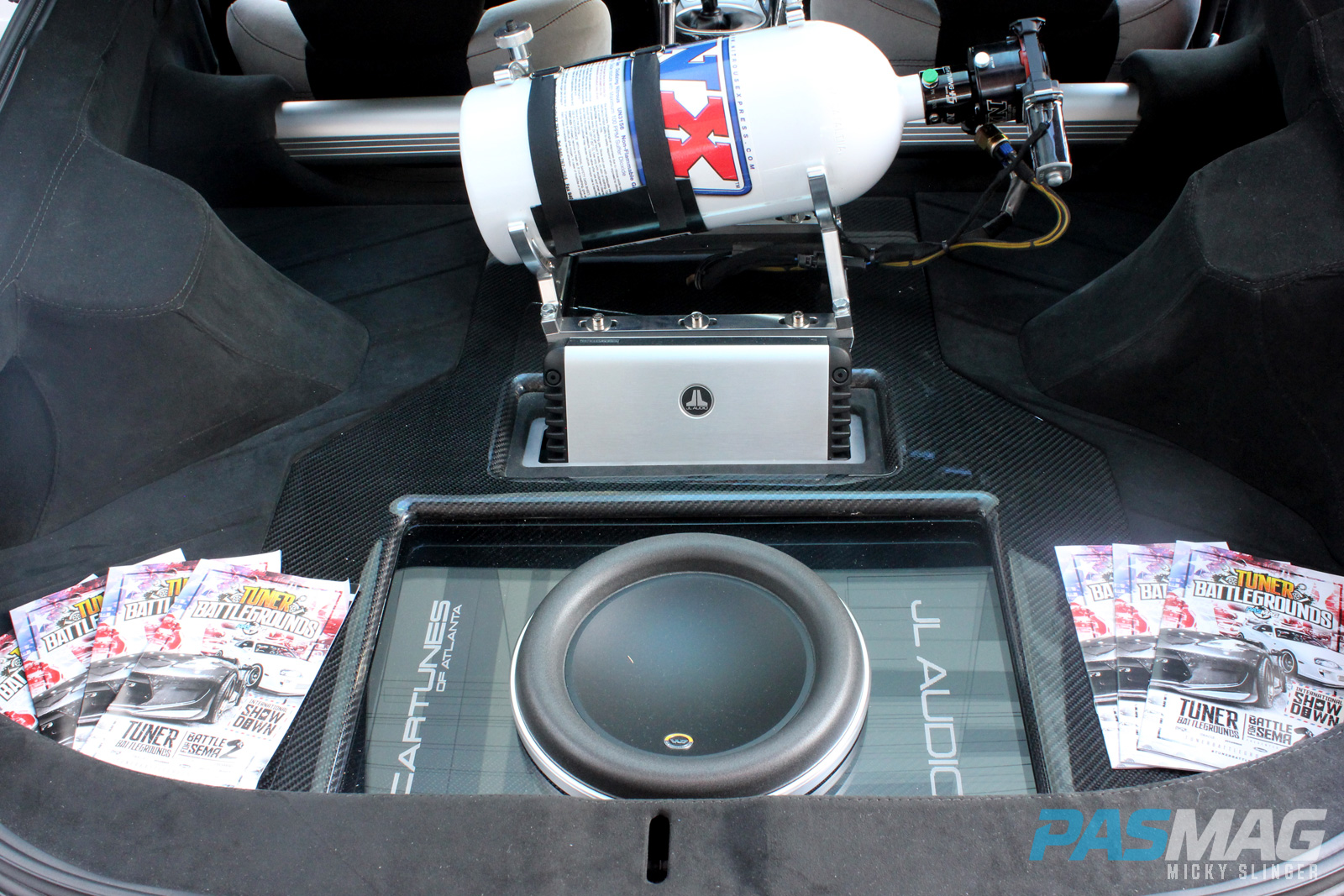 PASMAG Tuner Battlegrounds 2014 Battle for SEMA Moses Award Nissan 370Z JL Audio Cartunes