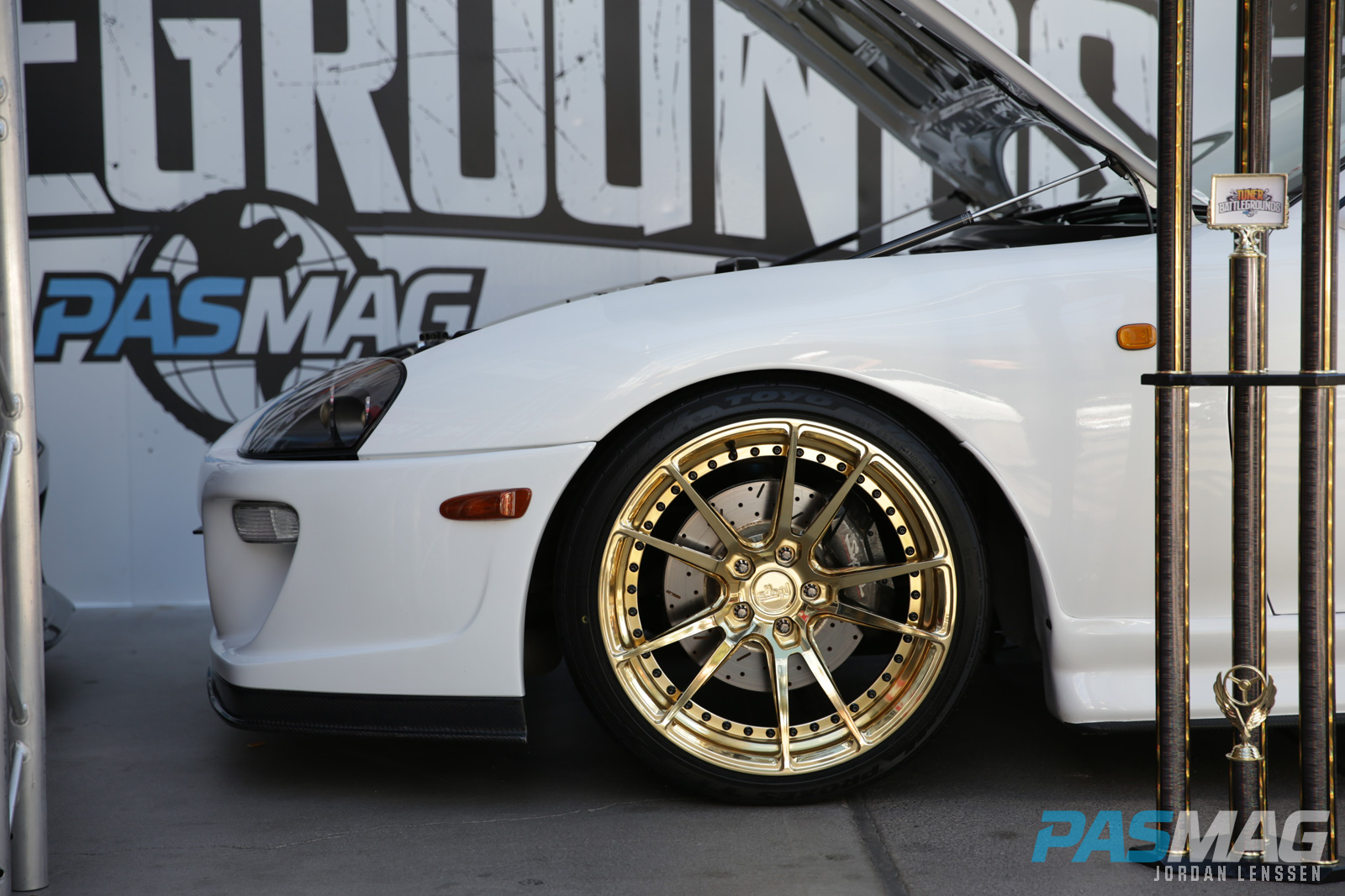 PASMAG Tuner Battlegrounds 2014 Battle for SEMA Niche Road Wheels Anthony De Guzman Toyota Supra
