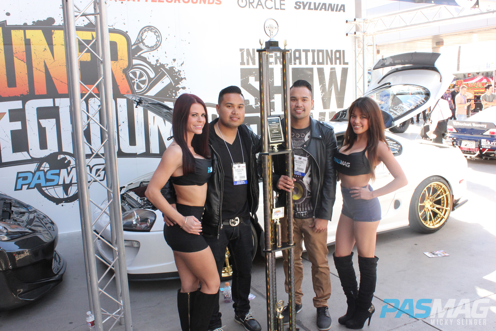 PASMAG Tuner Battlegrounds 2014 Battle for SEMA Tiffany Mikayla Anthony Chris De Guzman Tracy Nova