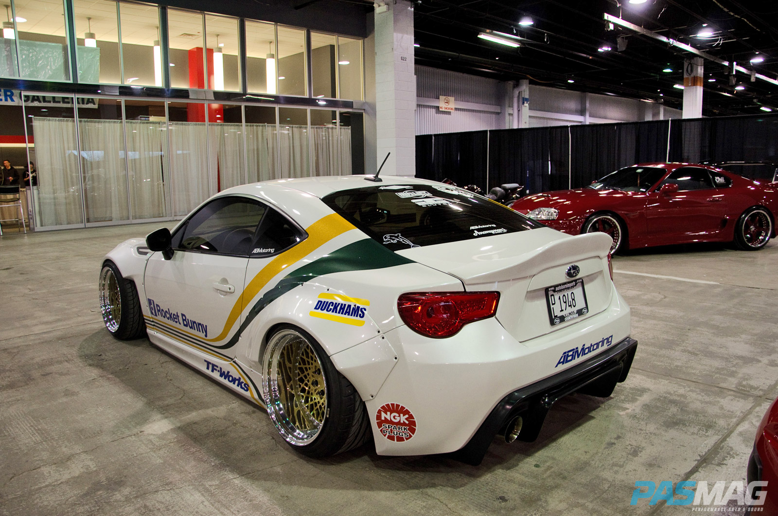 PASMAG Tuner Galleria Chicago Illinois 2014 Ray Flores ABMotoring White Subaru BRZ Rear