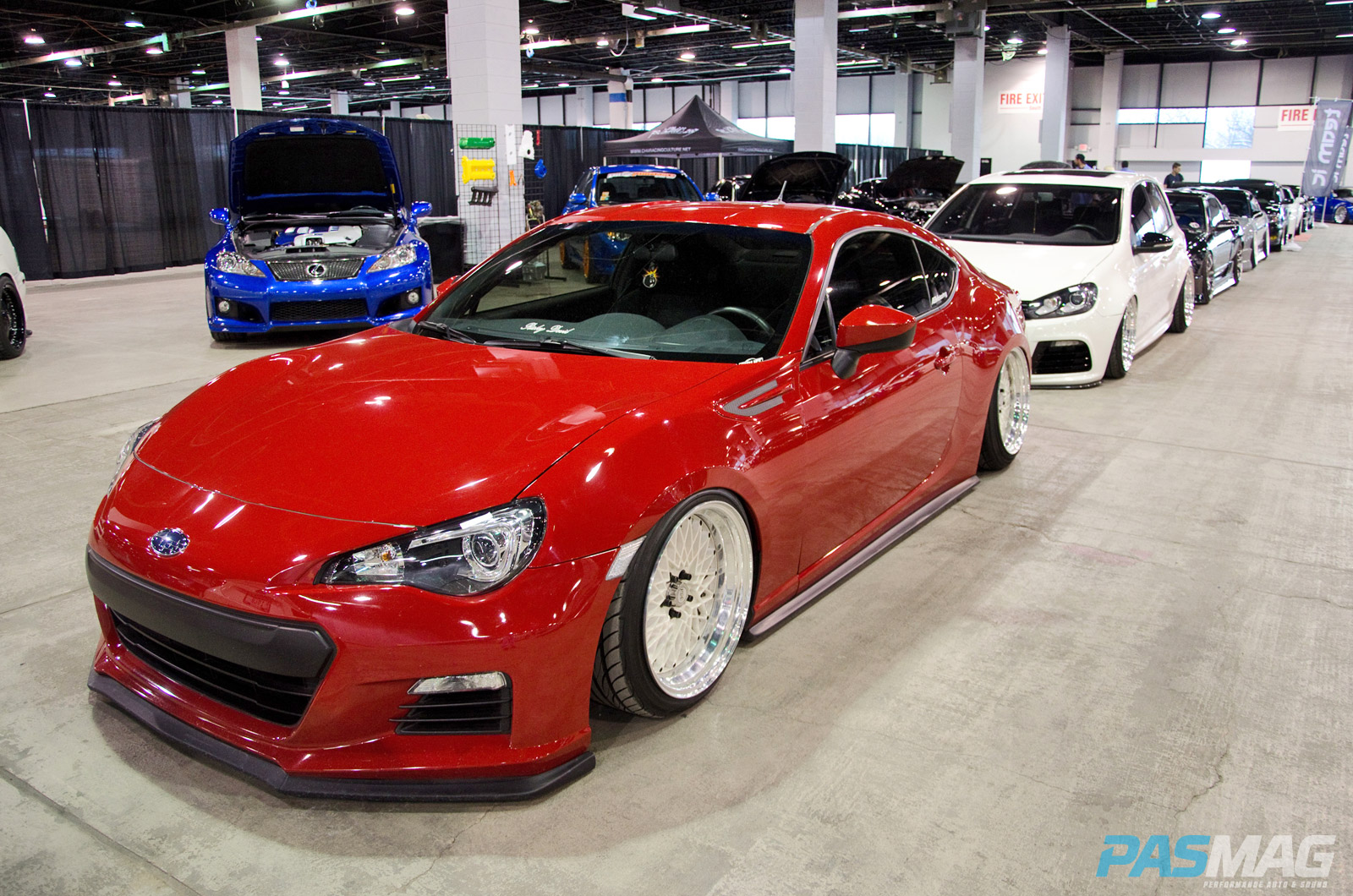 PASMAG Tuner Galleria Chicago Illinois 2014 Ray Flores Red ABMotoring Subaru BRZ Front