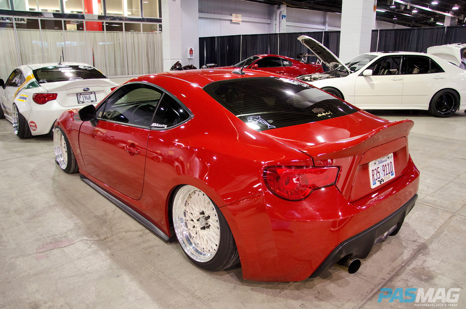 PASMAG Tuner Galleria Chicago Illinois 2014 Ray Flores Red ABMotoring Subaru BRZ Rear
