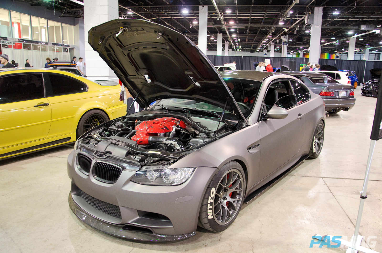 PASMAG Tuner Galleria Chicago Illinois 2014 Ray Flores Red Valve Cover BMW Front