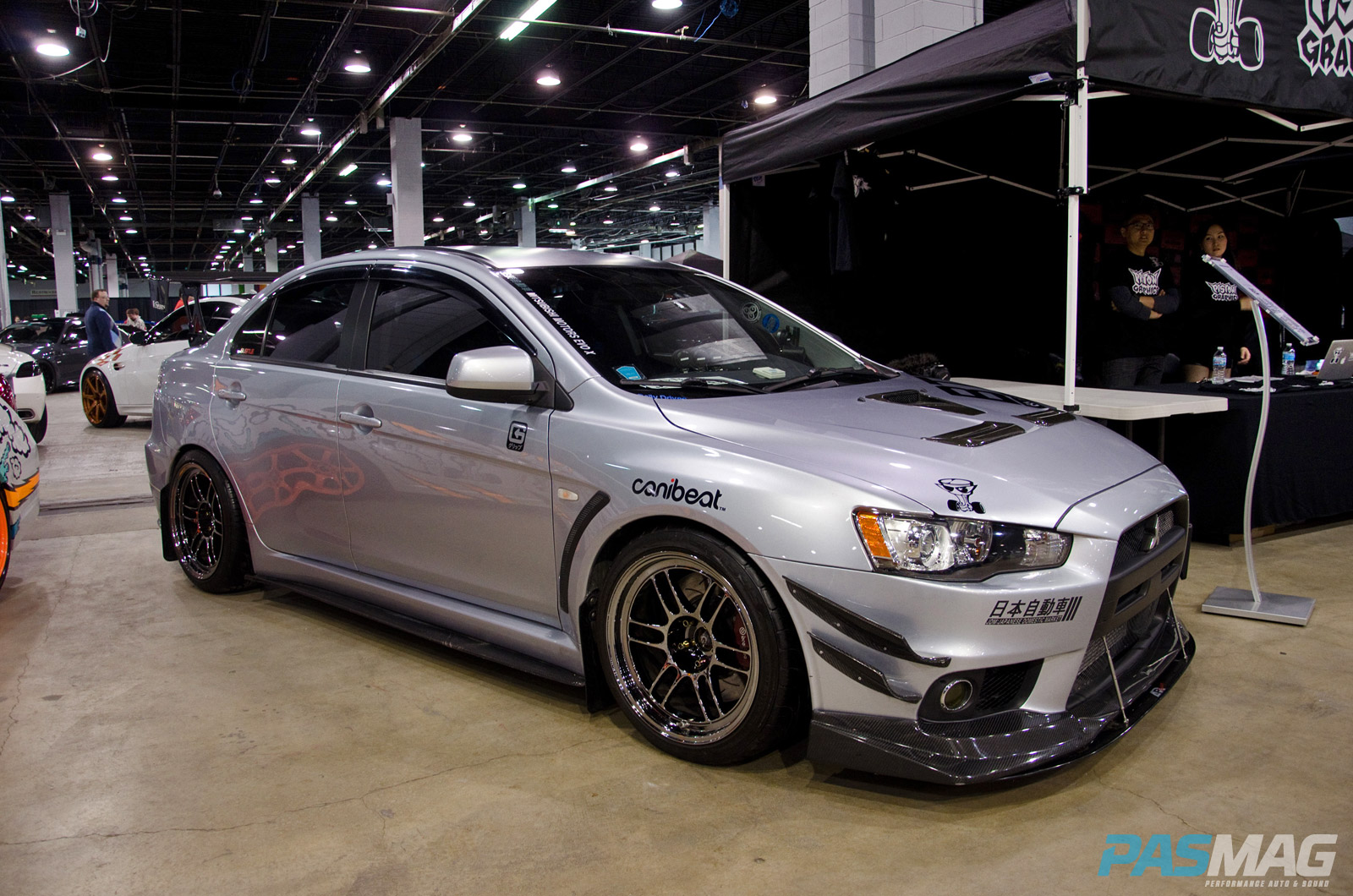 PASMAG-Tuner-Galleria-Chicago-Illinois-2014-Ray-Flores-Photography-Bloodtype-Racing-Mitsubishi-Lancer-Evolution-Passenger-Front