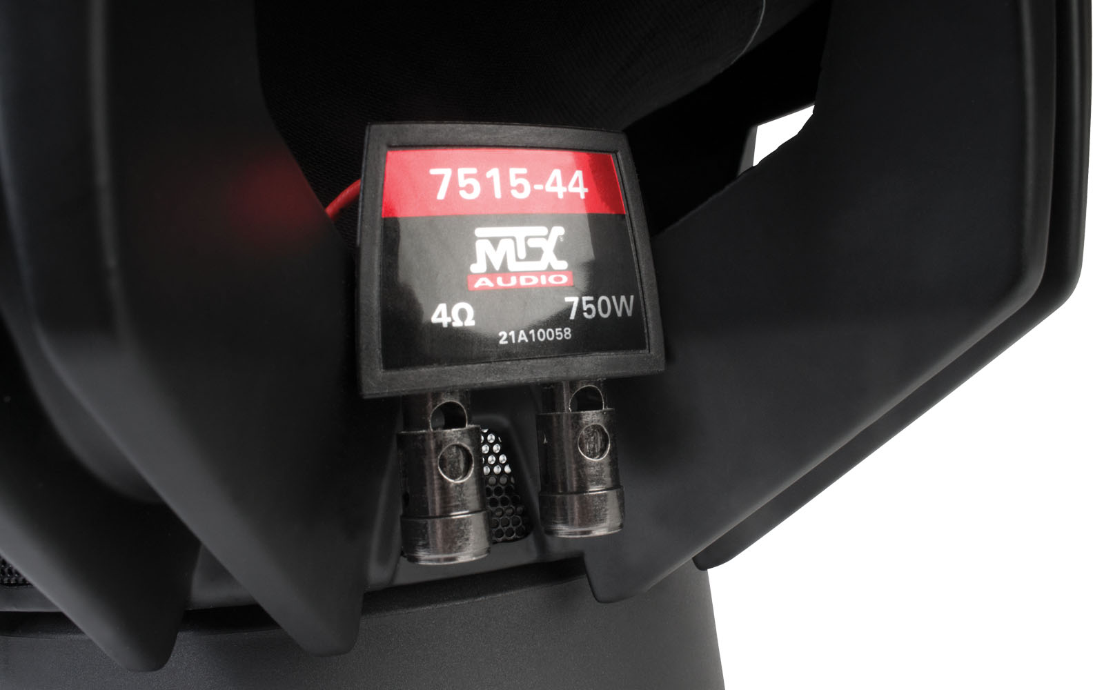 PASMAG MTX Audio 75 series 750w rms dual 4 ohm car subwoofer superwoofer terminals