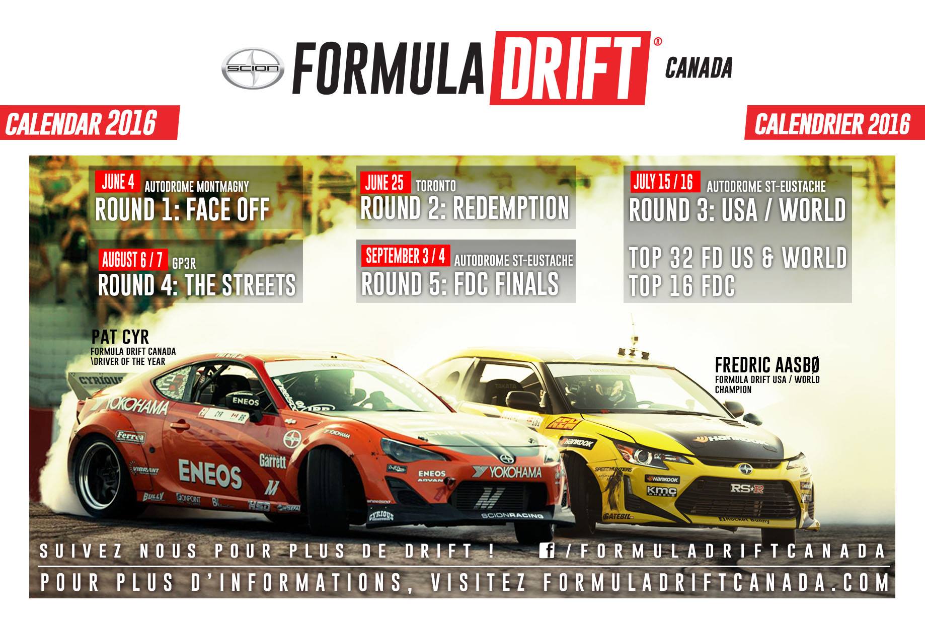 Formula Drift Canada Announces 2016 Schedule - PASMAG is the Tuner's