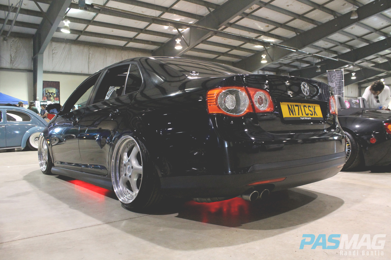 PASMAG Trending Ladies Rides Natalia Anna VW Jetta rear led underglow