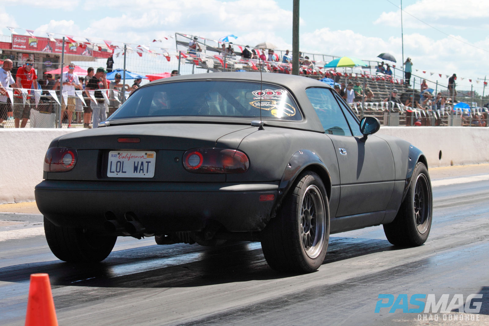 PASMAG Trending Respect the Roadster Mazda Miata MX5 Drag Race Chad Donohoe