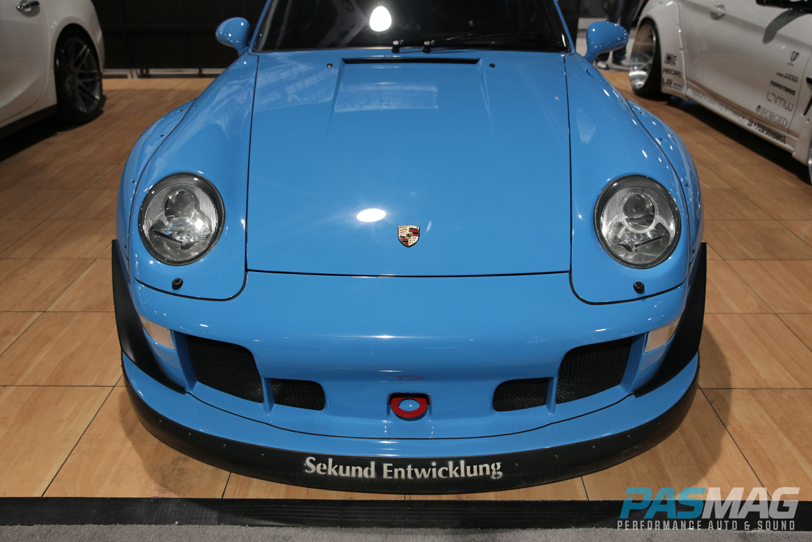 PASMAG Trending SEMA iForged RWB Widebody Porsche 993 BASF Stoptech Pirelli front