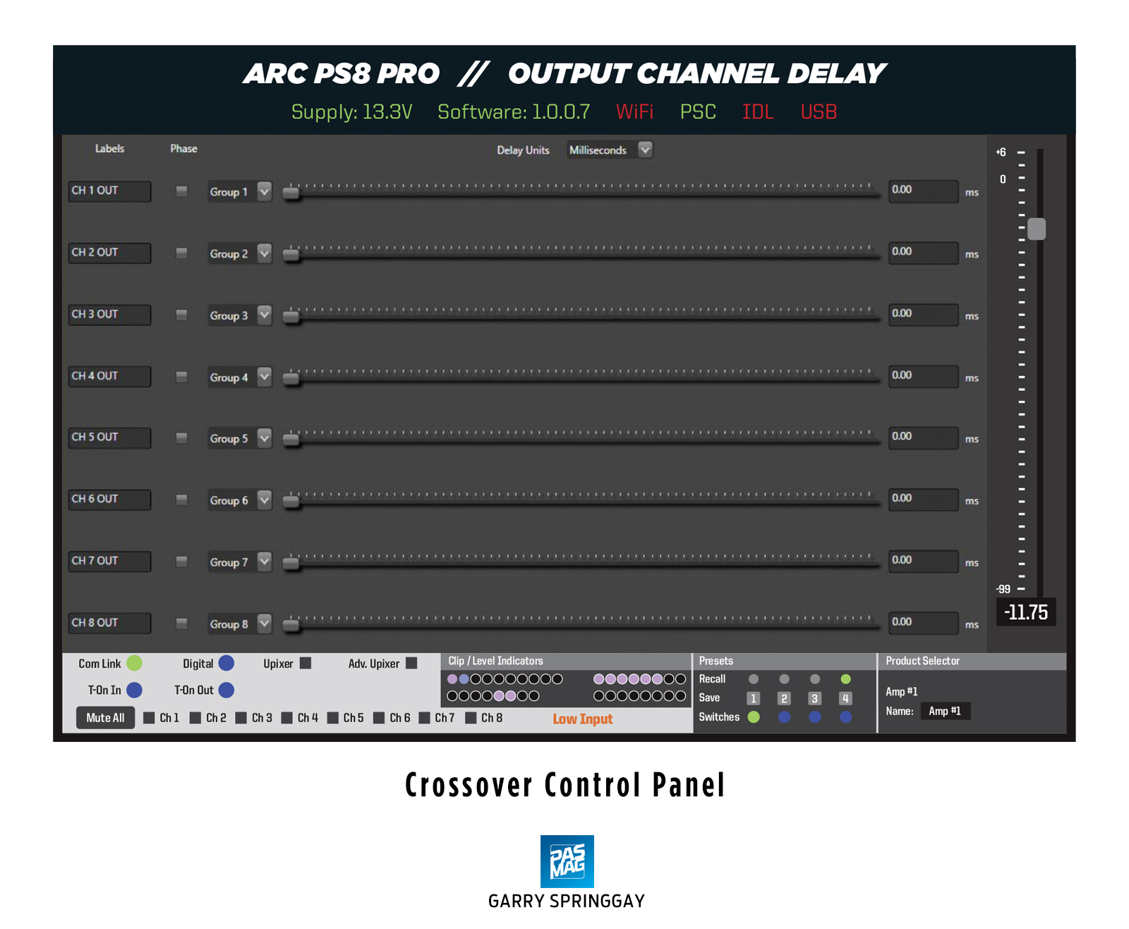 02 Arc Audio PS8 Pro Output DSP Delay