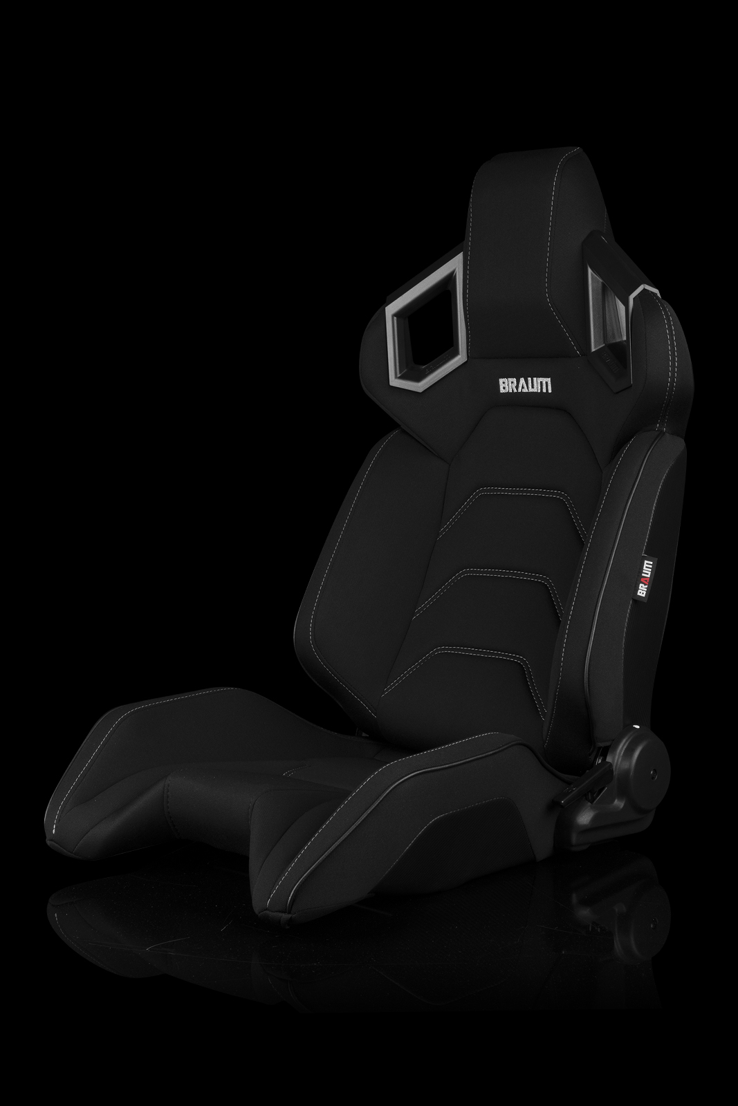 BRAUM Racing Alpha X Series Racing Seats Black Cloth pasmag 02