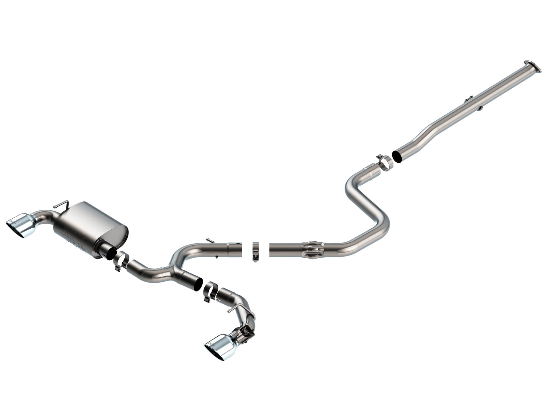 01 Borla Veloster N 2019 2020 Cat Back Exhaust ATAK pasmag