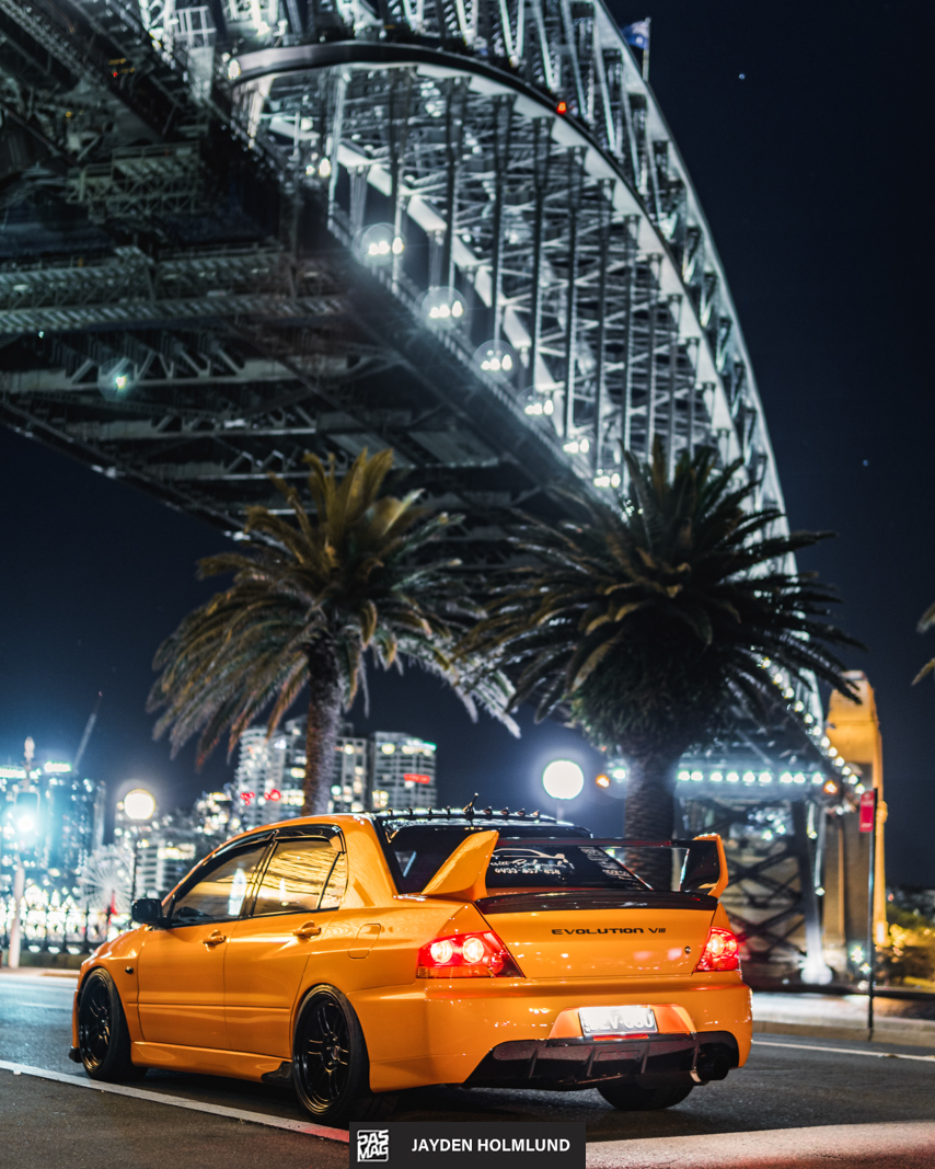 16 Luke Mesiti 2003 Mitsubishi Lancer Evolution pasmag tuner battlegrounds hot import nights australia Jayden Holmlund