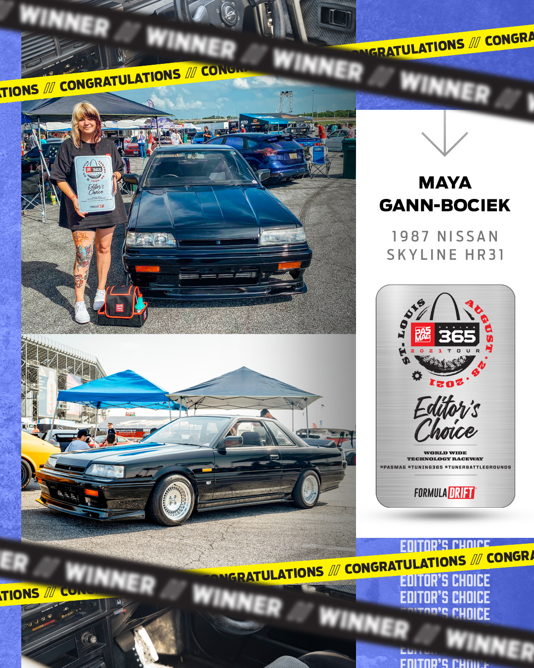 Tuning 365xFD IG Post 2021 08Aug Editors Choice Maya Gann Bociek 1987 Nissan Skyline HR31