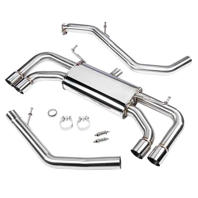 dc sports stainless steel exhaust system SCS4610 2019 2021 toyota corolla hatchback pasmag 01