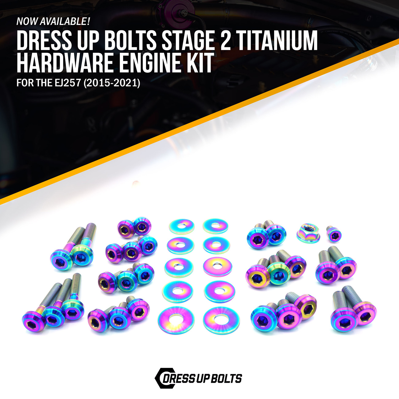 Dress Up Bolts Titanium Hardware Stage 2 Engine Kit EJ257 Engine 2015 2021 pasmag 02
