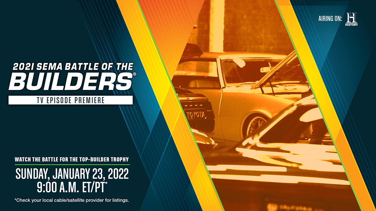 2021 sema battle of the builders botb tv episode premiere pasmag web