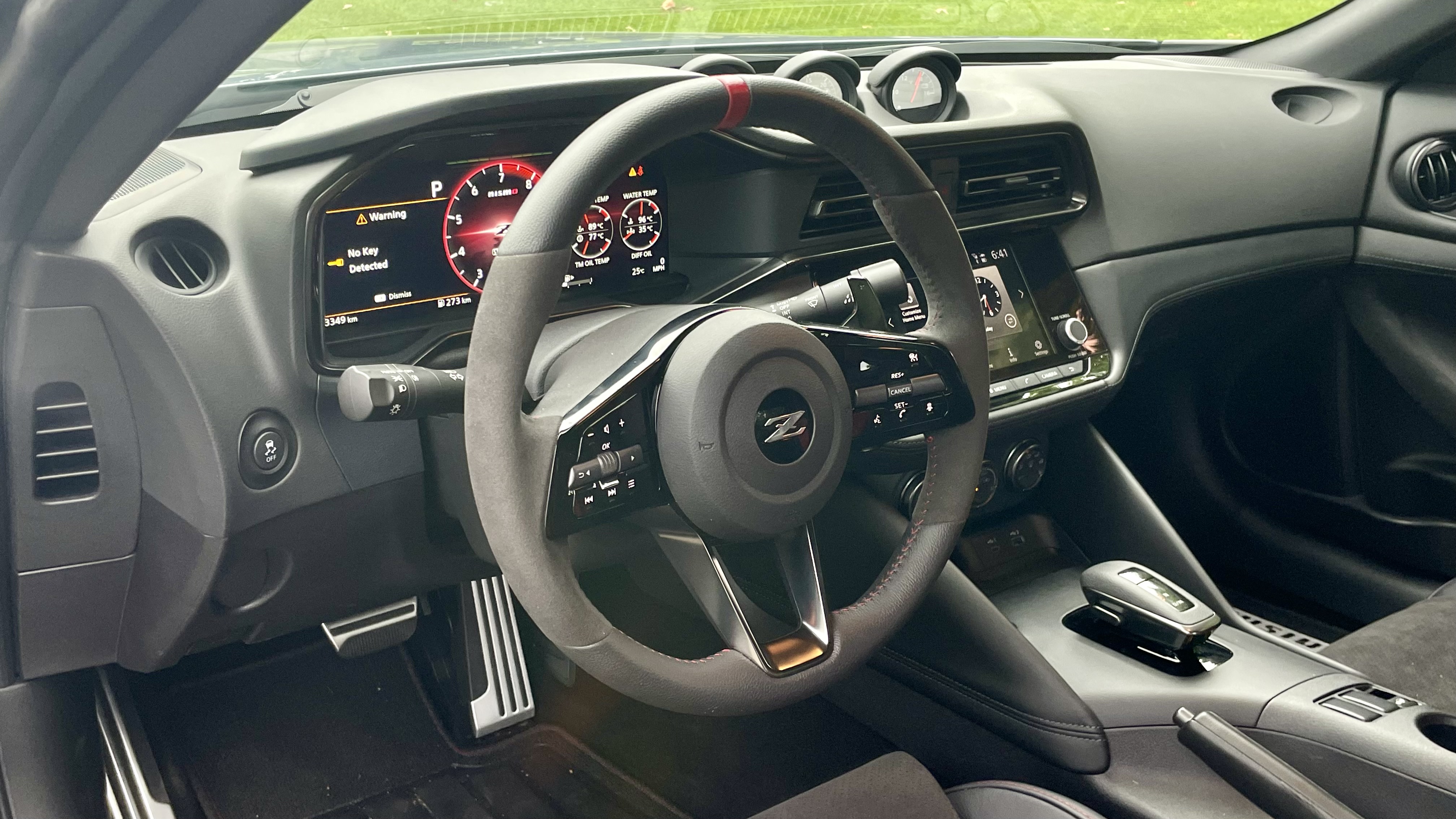 A 12.3 inch digital instrument cluster is standard with the Z Nismo 1
