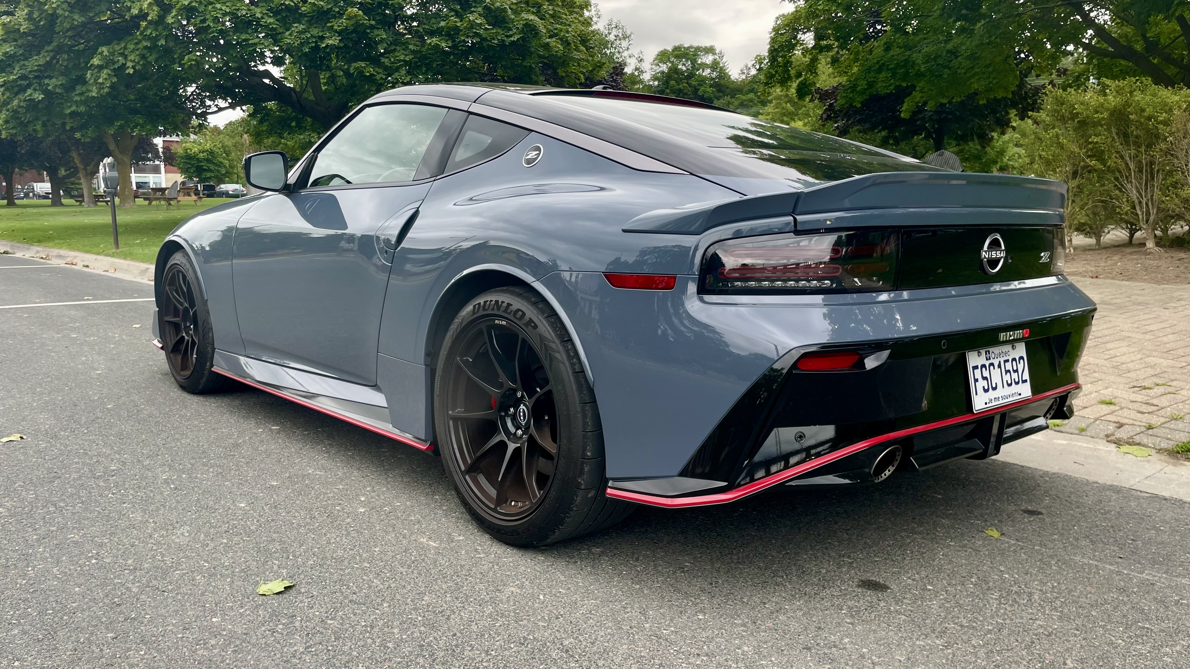 The Z Nismo comes with a taller and wider rear spoiler than other Z models