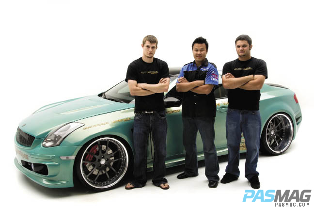PASMAG Han Wong 2004 Infiniti G35 Intense Power Brian Crower ARP Powerlab Tial Driveshaft Shop Cusco Iforged Falken VeilSide Eclipse crew