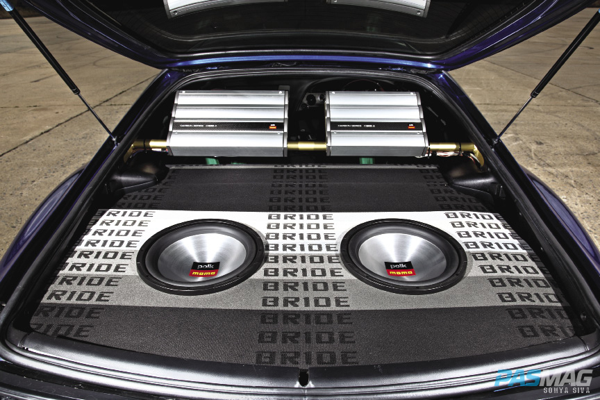 PASMAG Jerred Amick 1995 Toyota Supra-JZA80 Polk Audio Bride trunk